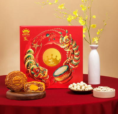 Hộp bánh trung thu 4 bánh hình vuông